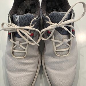 FootJoy Men's White and Gray Athletic Shoes